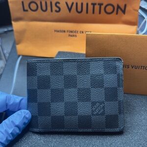 Louis Vuitton Slender Wallet (men’s) Damier Graphite Canvas